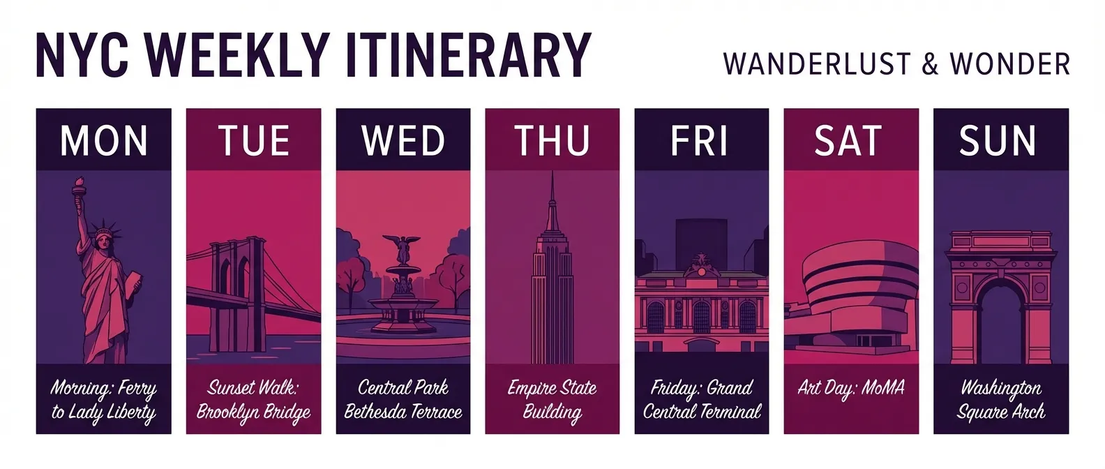 שבוע בניו יורק - הלוז המושלם יום אחרי יום